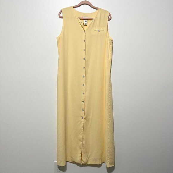 Freeport Studio Dresses & Skirts - Freeport Studio LL Bean Womens VTG Button Front Maxi Dress 18 Cottage Prairie